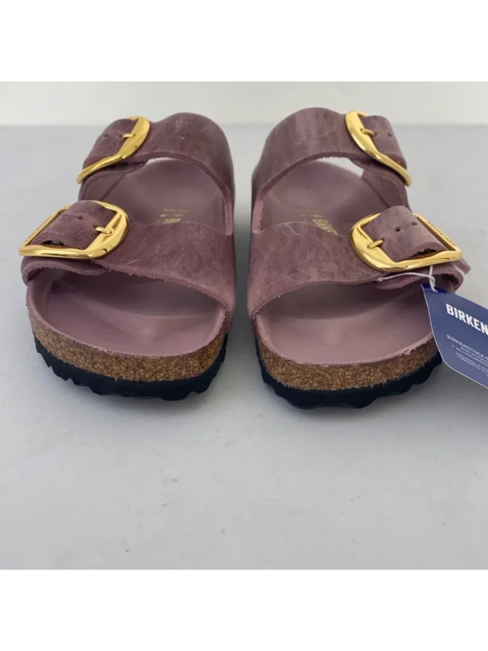 New Birkenstock *narrow* Arizona Big Buckle Sandals Slides Shoes Lavender - Picture 5 of 9
